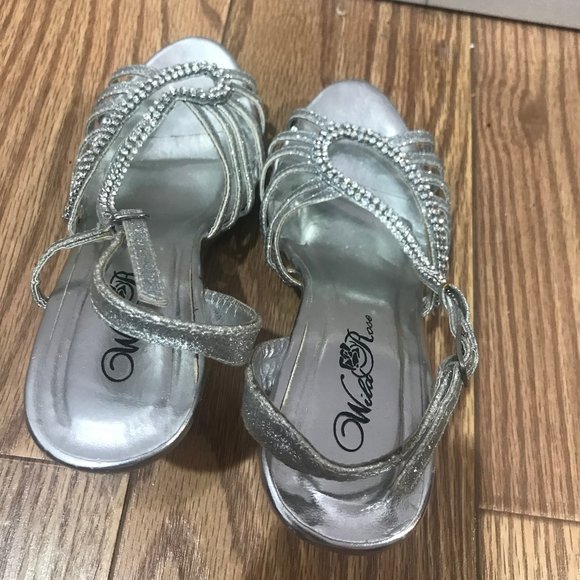 Silver Strappy Heels - Picture 6 of 7